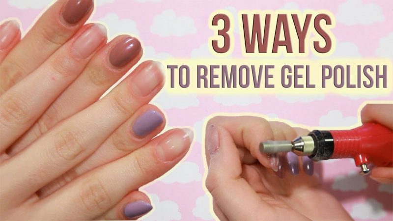 How to remove nail polish gel
